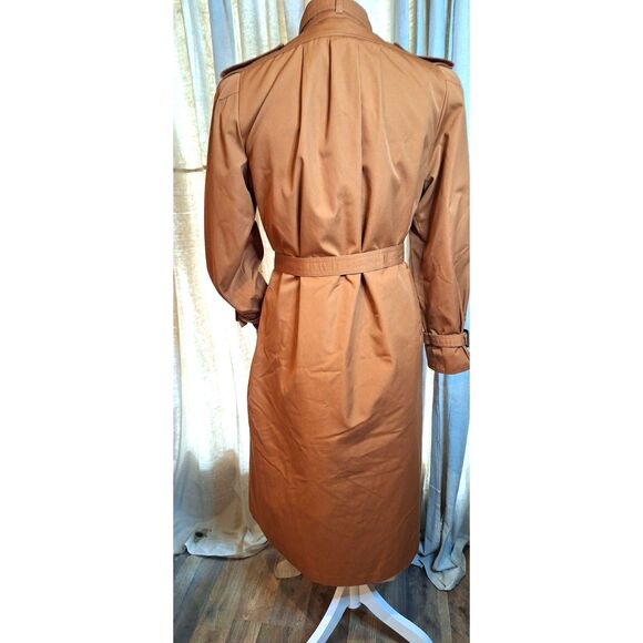 Vintage Neiman Marcus Ladies Trench Coat Coatworks Judy Scates for Jerold SZ 7/8 - Picture 5 of 15